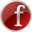 Red Facebook Icon 64x64 png